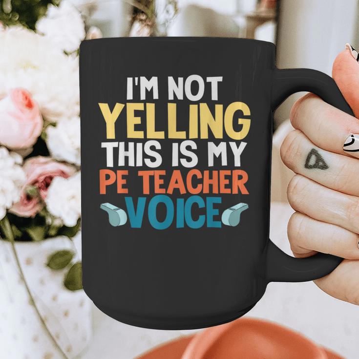 I'm Not Yelling This Is My PE Teacher Voice Graphic Print Coffee Mug, Pe Teacher Gifts, funny design I'm Not Yelling This Is My PE Teacher Voice Graphic Print Coffee Mug, Pe Teacher Gifts, funny design