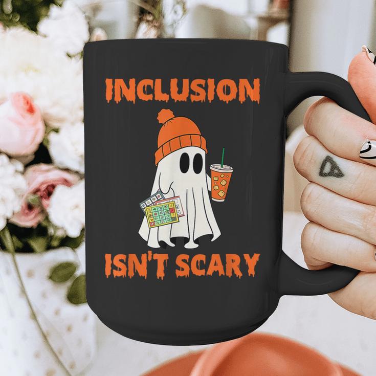 Inclusion Isn't Scary Shirt Halloween SLP Sped Teacher Graphic Print Coffee Mug, funny design