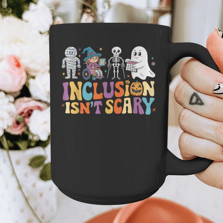 Inclusion Isn't Scary SLP Halloween Sped Teacher Graphic Print Coffee Mug, funny design Inclusion Isn't Scary SLP Halloween Sped Teacher Graphic Print Coffee Mug, funny design