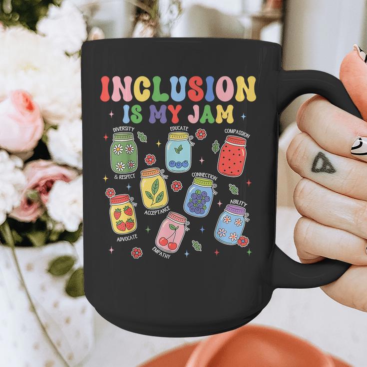 Inclusion Is My Jam SPED Teacher Special Education Life Graphic Print Coffee Mug, funny design