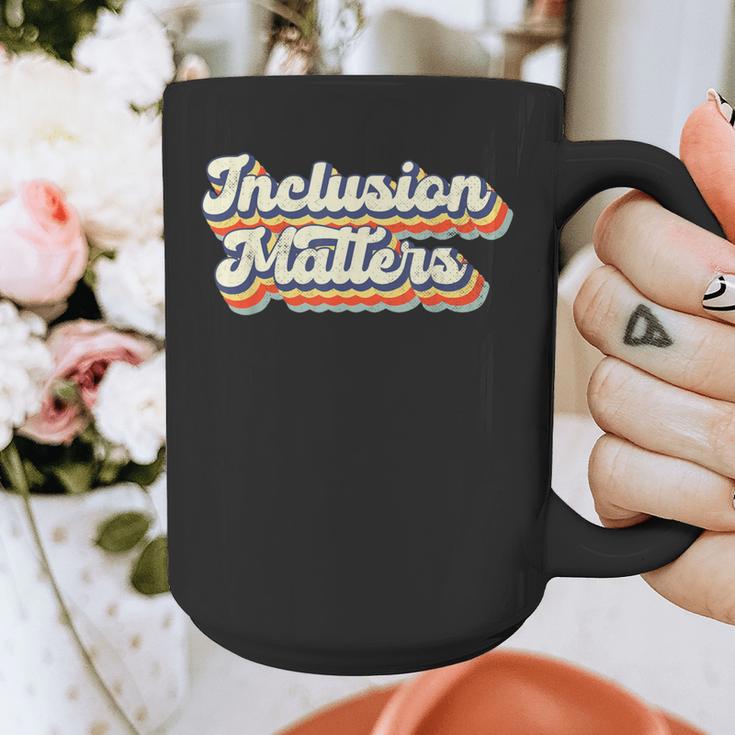 Inclusion Matters Special Education Sped Teacher Vintage Graphic Print Coffee Mug, funny design