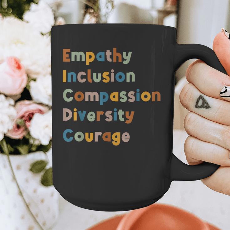 Inclusive Teacher Diversity Inclusion Empathy Teacher Team Graphic Print Coffee Mug, funny design