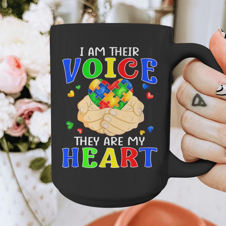 I Am Their Voice They Are My Heart Autism Awareness Teacher Graphic Print Coffee Mug, funny design I Am Their Voice They Are My Heart Autism Awareness Teacher Graphic Print Coffee Mug, funny design