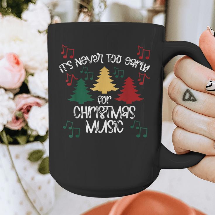 It's Never Too Early For Christmas Music Teacher Graphic Print Coffee Mug, funny design It's Never Too Early For Christmas Music Teacher Graphic Print Coffee Mug, funny design
