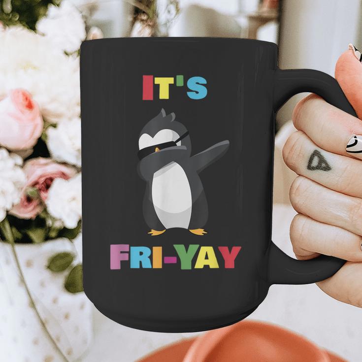 It's Fri-Yay Dabbing Penguin Friday Weekend Teacher Student Graphic Print Coffee Mug, funny design It's Fri-Yay Dabbing Penguin Friday Weekend Teacher Student Graphic Print Coffee Mug, funny design