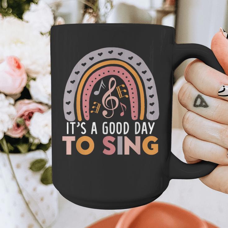 It's A Good Day To Sing Back To School Music Teacher Graphic Print Coffee Mug, funny design