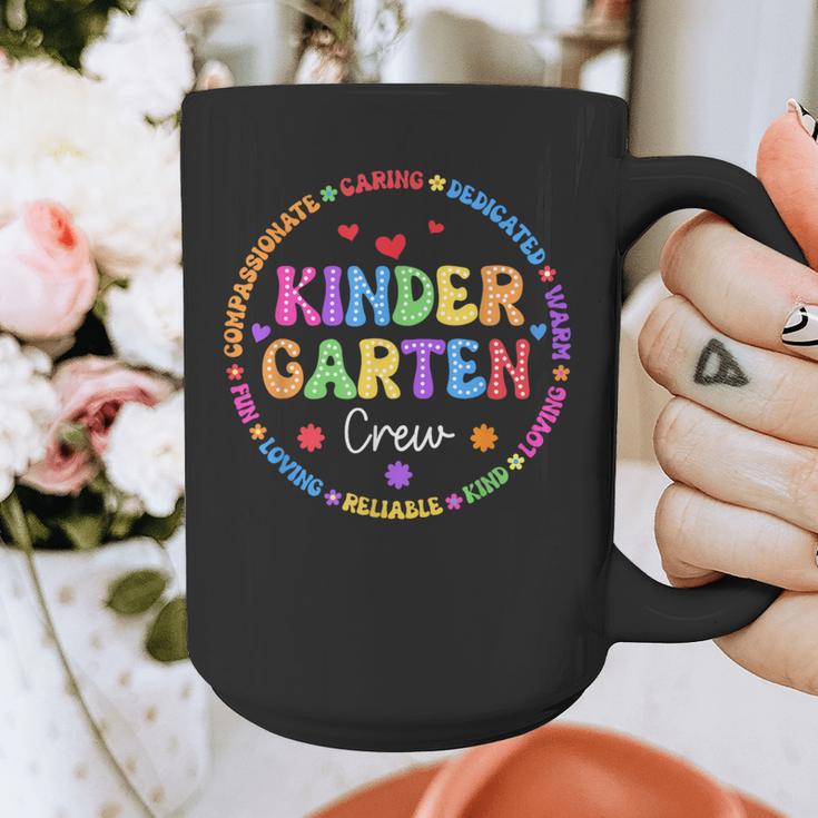 Kindergarten Crew Funy Back To School Teachers Kids Students Graphic Print Coffee Mug, funny design