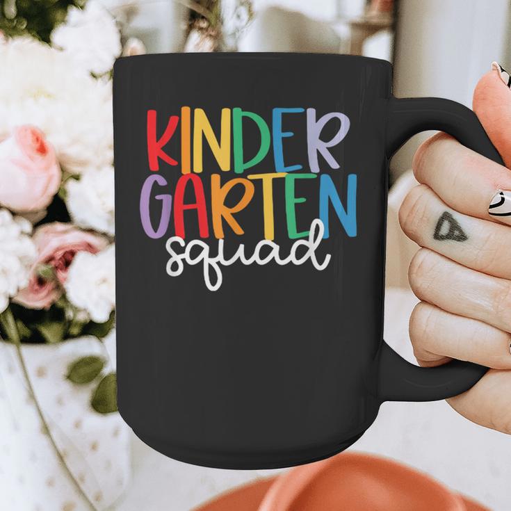 Kindergarten Squad Team Crew Teacher Back To School Graphic Print Coffee Mug, funny design Kindergarten Squad Team Crew Teacher Back To School Graphic Print Coffee Mug, funny design