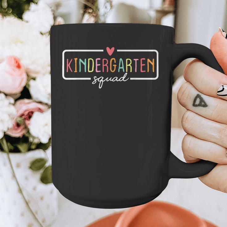 Kindergarten Team Crew Kinder Squad Back To School Teacher Graphic Print Coffee Mug, funny design Kindergarten Team Crew Kinder Squad Back To School Teacher Graphic Print Coffee Mug, funny design