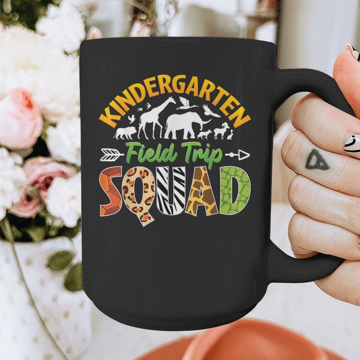 Kindergarten Zoo Field Trip Squad Matching Teacher Students Graphic Print Coffee Mug, funny design