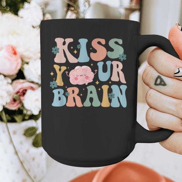 Kiss Your Brain Teacher Inspire Educate Groovy Retro Vintage Graphic Print Coffee Mug, Groovy Teacher Gifts, funny design Kiss Your Brain Teacher Inspire Educate Groovy Retro Vintage Graphic Print Coffee Mug, Groovy Teacher Gifts, funny design
