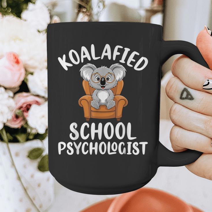 Koalafied School Psychologist Koala Lover Psychology Teacher Graphic Print Coffee Mug, funny design