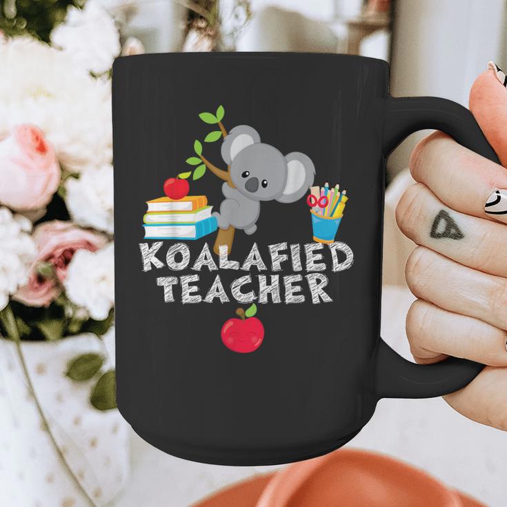 Koalafied Teacher Proud School Teacher Koala Cute T-Shirt Graphic Print Coffee Mug, funny design