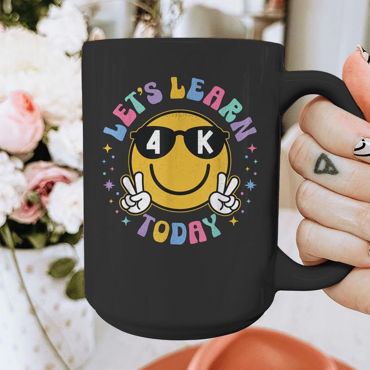 Lets Learn Today Shirt Smile Face 4K Teacher Back To School Graphic Print Coffee Mug, funny design Lets Learn Today Shirt Smile Face 4K Teacher Back To School Graphic Print Coffee Mug, funny design