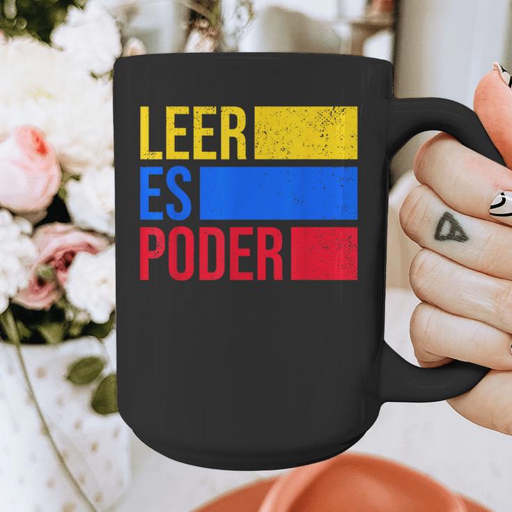 Leer Es Poder Colombian Spanish Teacher Maestra Colombia Graphic Print Coffee Mug, funny design Leer Es Poder Colombian Spanish Teacher Maestra Colombia Graphic Print Coffee Mug, funny design