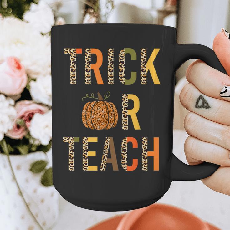 Leopard Trick Or Teach Halloween Teacher Costume Women Graphic Print Coffee Mug, funny design Leopard Trick Or Teach Halloween Teacher Costume Women Graphic Print Coffee Mug, funny design