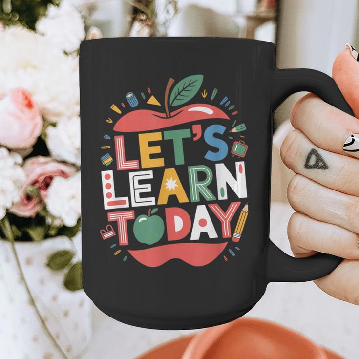 Let's Learn Today Teacher Motivational Back To School Graphic Print Coffee Mug, funny design Let's Learn Today Teacher Motivational Back To School Graphic Print Coffee Mug, funny design