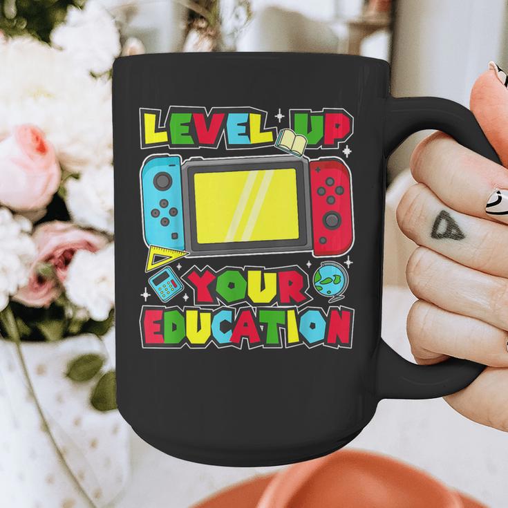 Level Up Your Education Gaming Inspired Teacher Gamers Graphic Print Coffee Mug, funny design Level Up Your Education Gaming Inspired Teacher Gamers Graphic Print Coffee Mug, funny design