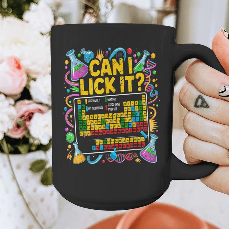 Can I Lick It Periodic Table Science Teacher Men Women Graphic Print Coffee Mug, Science Teacher Gifts, funny design