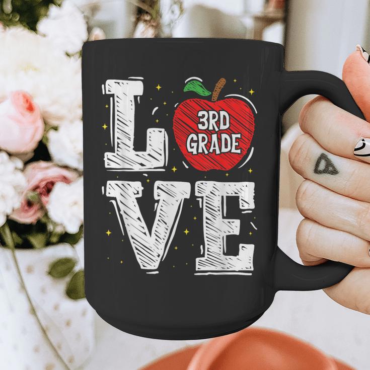 LOVE Apple 3rd Grade Teacher Student School Graphic Print Coffee Mug, funny design LOVE Apple 3rd Grade Teacher Student School Graphic Print Coffee Mug, funny design