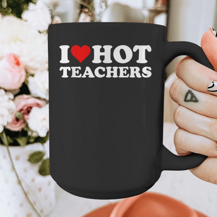 I Love Hot Teachers Graphic Print Coffee Mug, funny design I Love Hot Teachers Graphic Print Coffee Mug, funny design