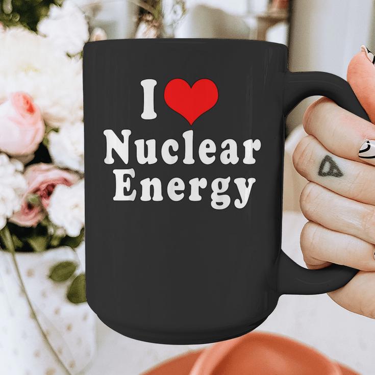 I Love Nuclear Energy School Teacher Graphic Print Coffee Mug, funny design