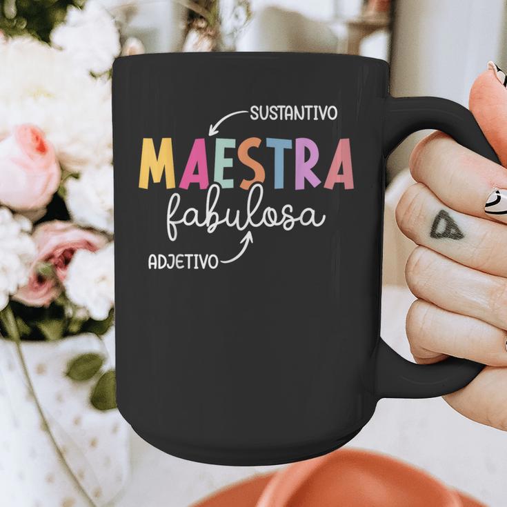 Maestra Fabulosa Maestra De EspañOl Spanish Teacher Graphic Print Coffee Mug, funny design Maestra Fabulosa Maestra De EspañOl Spanish Teacher Graphic Print Coffee Mug, funny design