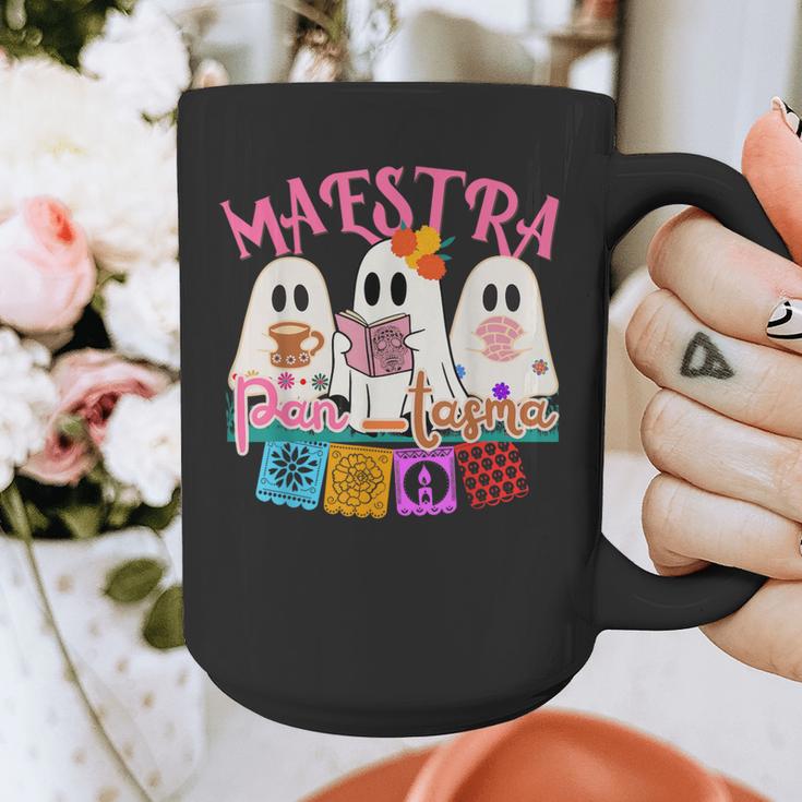 Maestra Pantasmas Conchas Teacher Mexican Halloween Graphic Print Coffee Mug, funny design Maestra Pantasmas Conchas Teacher Mexican Halloween Graphic Print Coffee Mug, funny design
