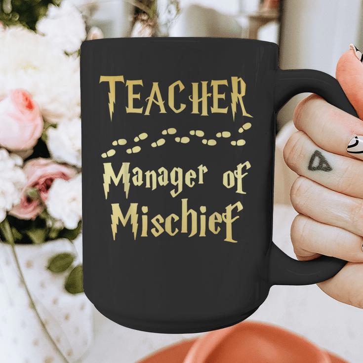 Magical Teacher Manager Of Mischief Birthday Family Party Graphic Print Coffee Mug, funny design Magical Teacher Manager Of Mischief Birthday Family Party Graphic Print Coffee Mug, funny design