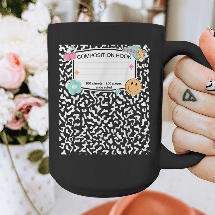 Matching Group Halloween Teacher Composition Book Notebook Graphic Print Coffee Mug, funny design
