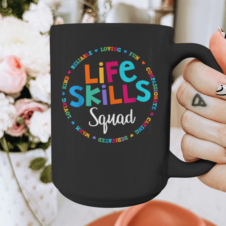Matching Life Skills Squad Teacher Special Ed SPED Team Crew Graphic Print Coffee Mug, funny design