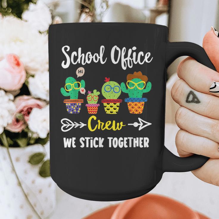 Matching Teacher Back To School School Office Crew Cactus Team School Office Squad Graphic Print Coffee Mug, funny design