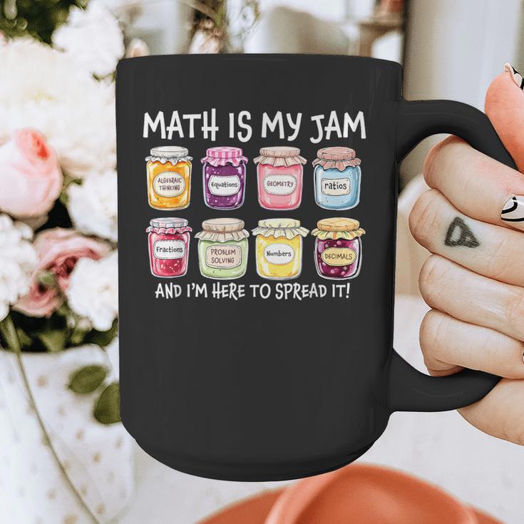 Math Is My Jam And I'm Here To Spread It Math Teacher Graphic Print Coffee Mug, funny design Math Is My Jam And I'm Here To Spread It Math Teacher Graphic Print Coffee Mug, funny design