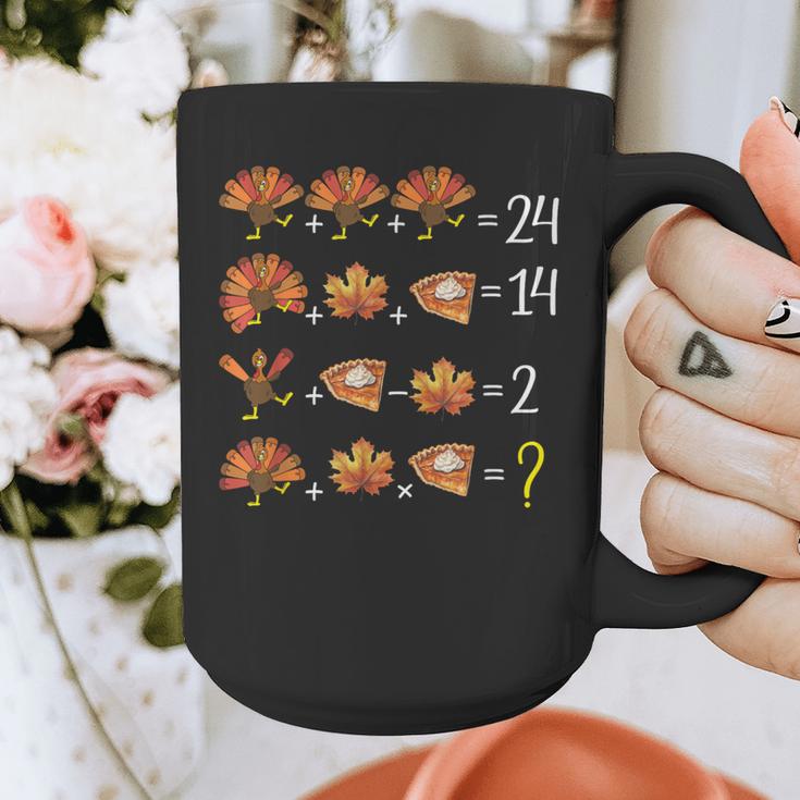 Math Number Thanksgiving Count Answer Pie Turkey Teacher Graphic Print Coffee Mug, funny design Math Number Thanksgiving Count Answer Pie Turkey Teacher Graphic Print Coffee Mug, funny design