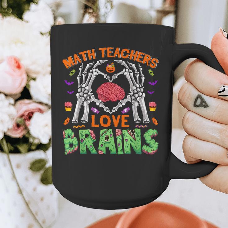Math Teacher Love Brain Heart Skeleton Hand Zombie Halloween Graphic Print Coffee Mug, funny design Math Teacher Love Brain Heart Skeleton Hand Zombie Halloween Graphic Print Coffee Mug, funny design