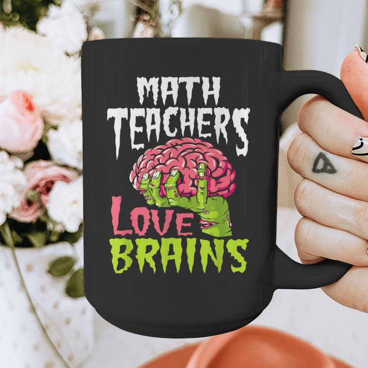 Math Teachers Love Brains Zombie Teacher School Halloween Graphic Print Coffee Mug, funny design Math Teachers Love Brains Zombie Teacher School Halloween Graphic Print Coffee Mug, funny design