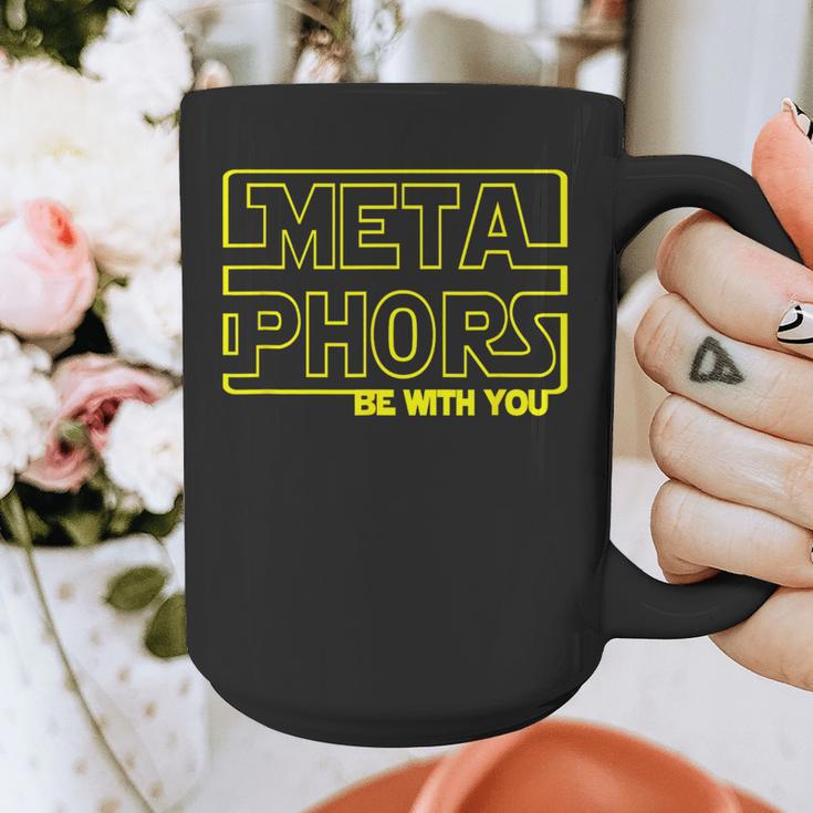 Metaphors Be With You English Teacher Shirts T-Shirt Graphic Print Coffee Mug, English Teacher Gifts, funny design