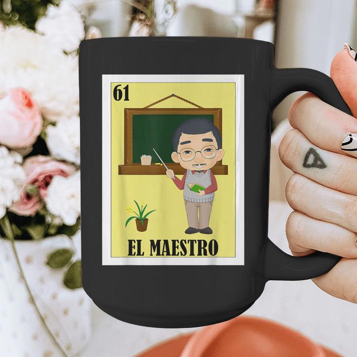 Mexican For Teachers El Maestro Graphic Print Coffee Mug, funny design Mexican For Teachers El Maestro Graphic Print Coffee Mug, funny design