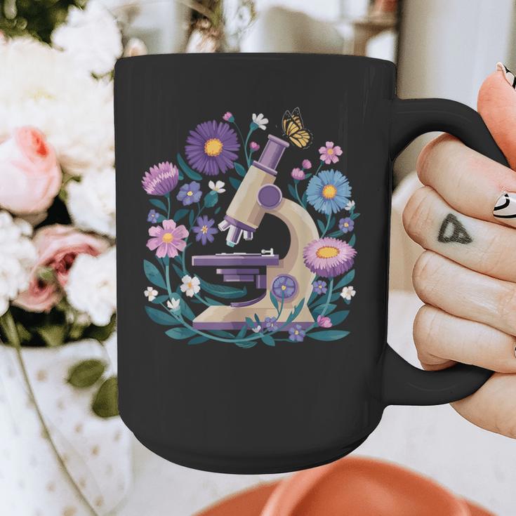Microscope Flower Butterfly Biology Science Teacher Student Graphic Print Coffee Mug, Science Teacher Gifts, funny design Microscope Flower Butterfly Biology Science Teacher Student Graphic Print Coffee Mug, Science Teacher Gifts, funny design