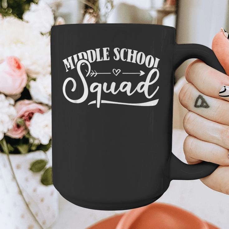 Middle School Squad Teacher Graphic Print Coffee Mug, funny design Middle School Squad Teacher Graphic Print Coffee Mug, funny design