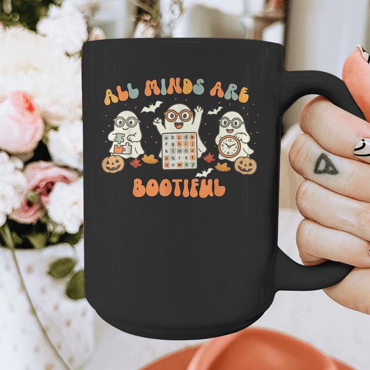 All Minds Are Bootiful Special Education Teacher Halloween Graphic Print Coffee Mug, funny design