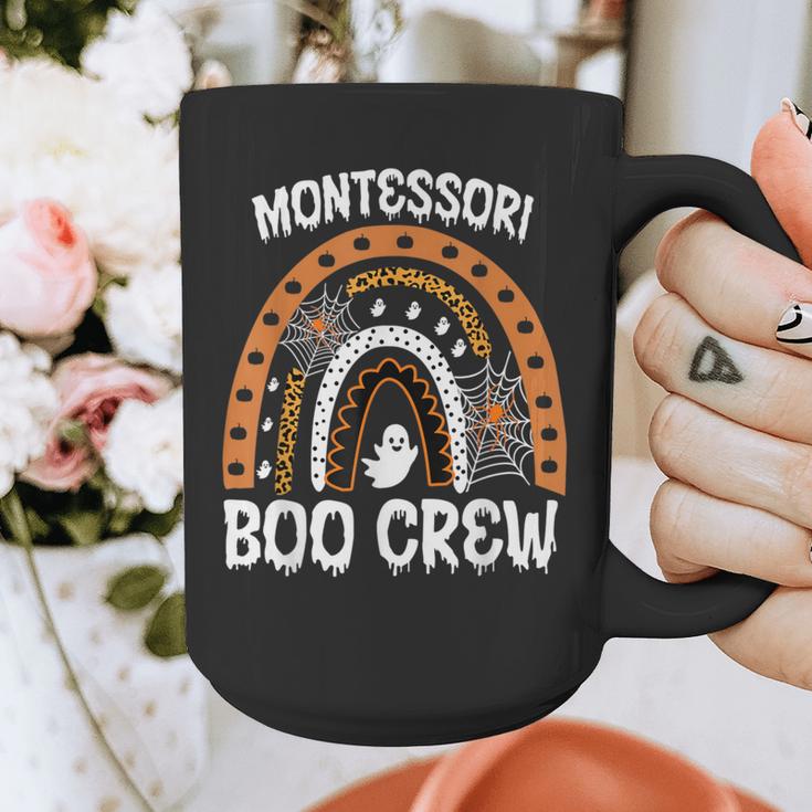 Montessori Teacher Halloween Boo Rainbow Leopard Halloween Graphic Print Coffee Mug, funny design Montessori Teacher Halloween Boo Rainbow Leopard Halloween Graphic Print Coffee Mug, funny design