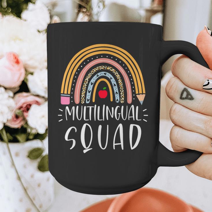 Multilingual Squad Multilingual Teacher Appreciation Kids Graphic Print Coffee Mug, funny design Multilingual Squad Multilingual Teacher Appreciation Kids Graphic Print Coffee Mug, funny design