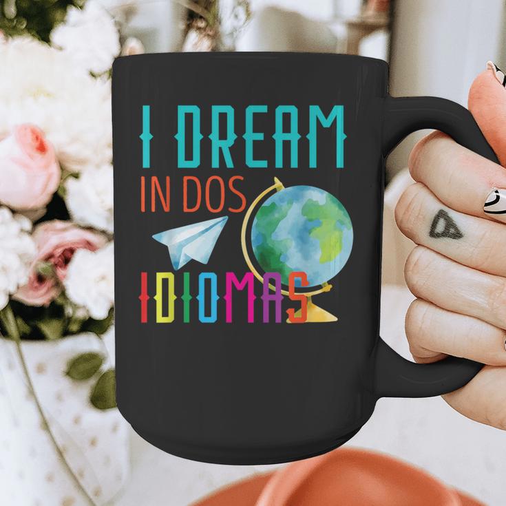 Multilingual Teacher In Dos Idiomas Linguist Language Graphic Print Coffee Mug, funny design Multilingual Teacher In Dos Idiomas Linguist Language Graphic Print Coffee Mug, funny design