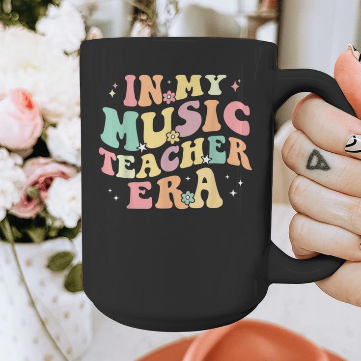 In My Music Teacher Era Retro Back To School Musician Band Men Women Graphic Print Coffee Mug, funny design