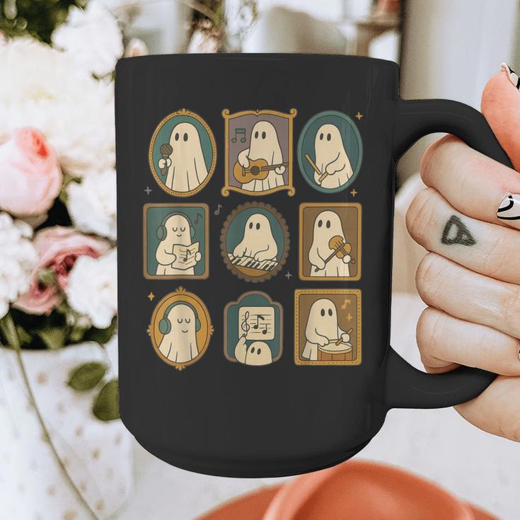 Music Teacher Orchestra Spooky Halloween Ghost Band Graphic Print Coffee Mug, funny design