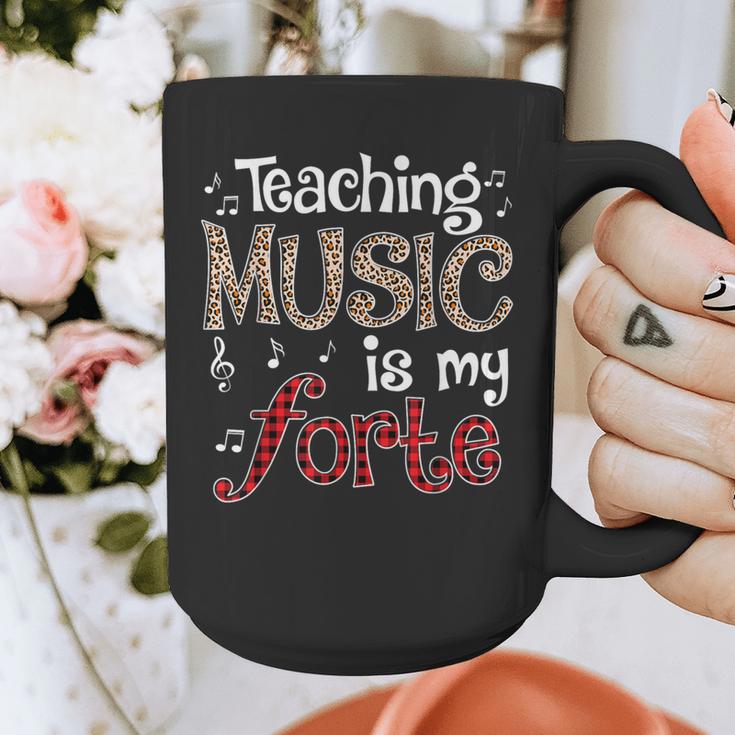 Music Teacher Teaching Music Is My Forte For Music Lovers Graphic Print Coffee Mug, funny design