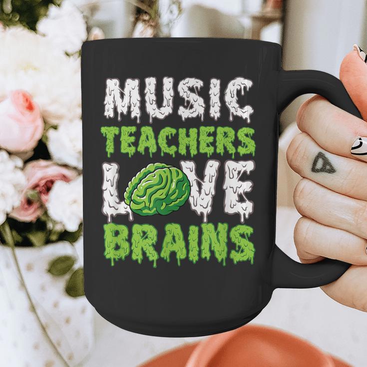 Music Teachers Love Brains Cute Teaching Halloween Graphic Print Coffee Mug, funny design Music Teachers Love Brains Cute Teaching Halloween Graphic Print Coffee Mug, funny design