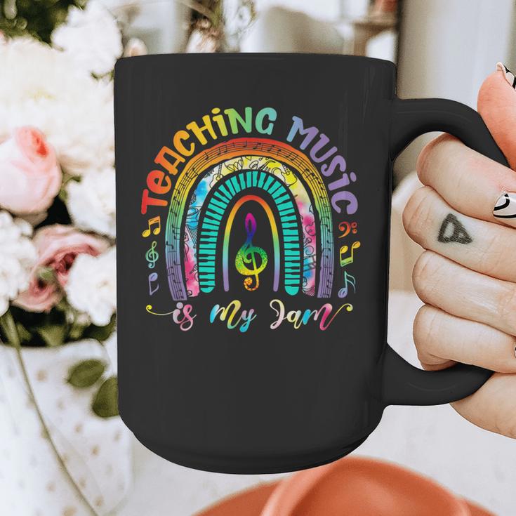 Musical Teacher Teaching Music Is My Jam Rainbow Tie Dye Graphic Print Coffee Mug, funny design Musical Teacher Teaching Music Is My Jam Rainbow Tie Dye Graphic Print Coffee Mug, funny design