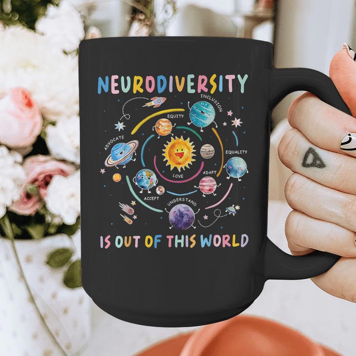 Neurodiversity Is Out Of This World Space Autism Teacher Graphic Print Coffee Mug, funny design